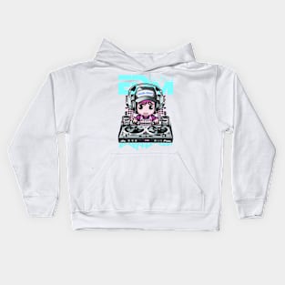 EDM Hibiscus DJ! Kids Hoodie